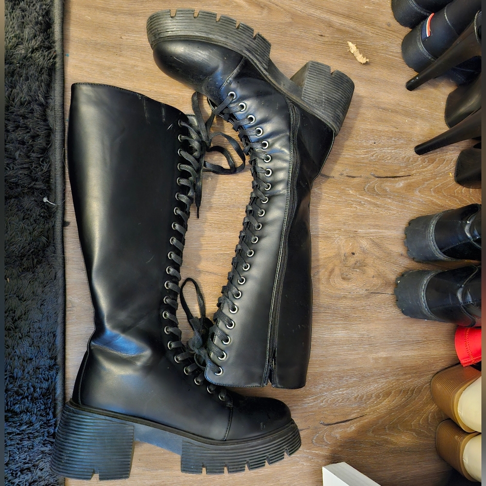 Black Combat Boots